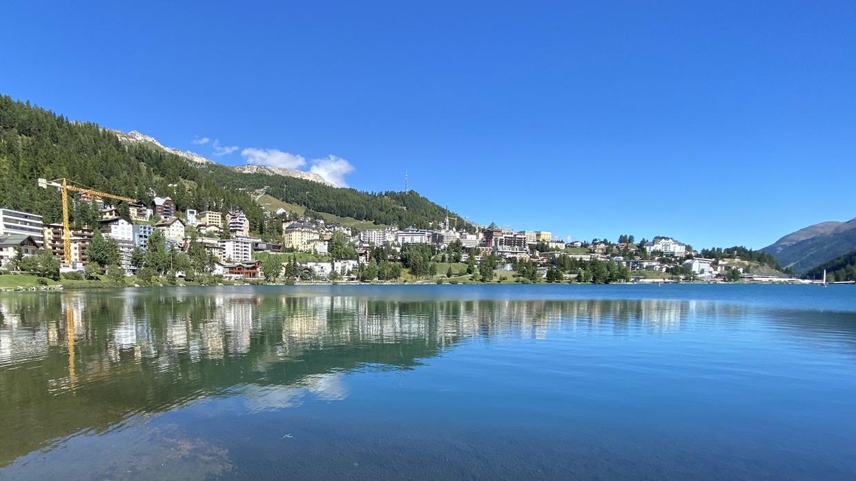 St. Moritz and its lake.